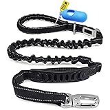 2 Asas Cómodas para CaminarEsta correa elástica perros está diseñada con 2 asas cómodas, que pueden brindarle una excelente comodidad y control para caminar con sus mascotas; un asa de la correa perros tiene un diseño circular de moda, que se adapta mejor a la palma; el otro diseño de manija de control de tráfico adicional humanizado puede aumentar el control de la mascota, y el control de corta distancia hace que sea más fácil y seguro para llevar a las mascotas cruzar calles y carreteras