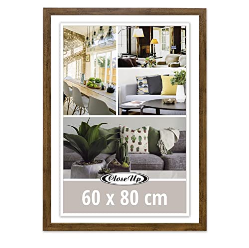 Close Up Cadre pour poster 60 x 80 cm aspect bois chêne foncé