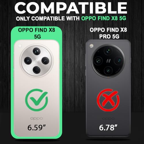 Image of AESTMO Tough Armor Oppo Find X8 5G Bumper Back Case Cover | Ring Holder & Sliding Camera Shield Cover | 360 Degree Protection Back Case Cover for Oppo Find X8 5G (Blue)