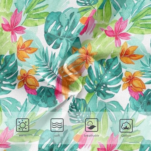 Girls Underwear Toddler 2t Cotton Girl Panties Cute Animal Undies Kids Briefs Tropical Leaves Green3