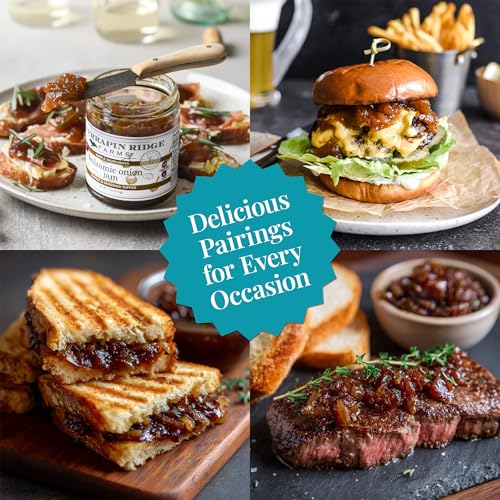 Terrapin Ridge Farms Balsamic Onion Jam, Rich Caramelized Flavor, Vegan & Gluten Free – 11 oz Jar