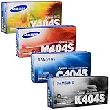 Samsung CLT-K404S, CLT-C404S, CLT-M404S, CLT-Y404S Toner Cartridge Standard Yield Set Black, Cyan, Magental Yellow - 1 Each in Retail Packing