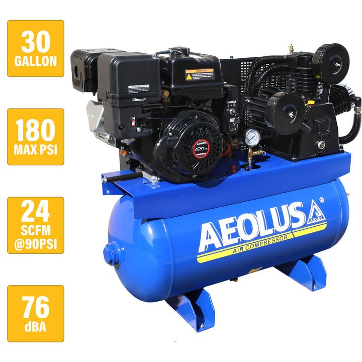 AEOLUS 30 Gal Gas Powered Compressor