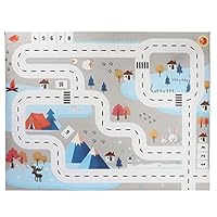 Play Mat Large Foam Map Road Parking Toys Mat Game City Buildings Kids Play Educational Scene Map Education Foldable Mats for Home