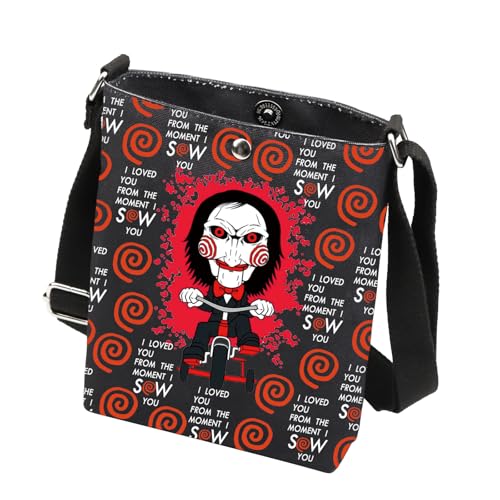 Horror Movie Inspired Crossbody Bag Spooky Season Gifts I Want To Play a Game Scary Movie Fans Crossbody Bag2
