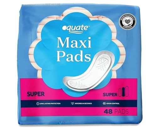 Equate Maxi Pads Super Absorbency  48 Count  Pack Of 1