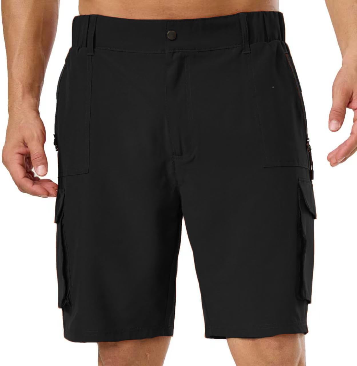 Men's Quick Dry Lightweight Cargo Hiking Shorts with Pockets