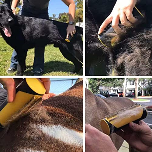 Salangae Pet Dematting Comb , Coat King Rake Pet Undercoat Rake Double Sided Blade Comb Tool Kits Dog Brush for Grooming Double Sided Blade Rake for All Sizes Hair Types - Image 4