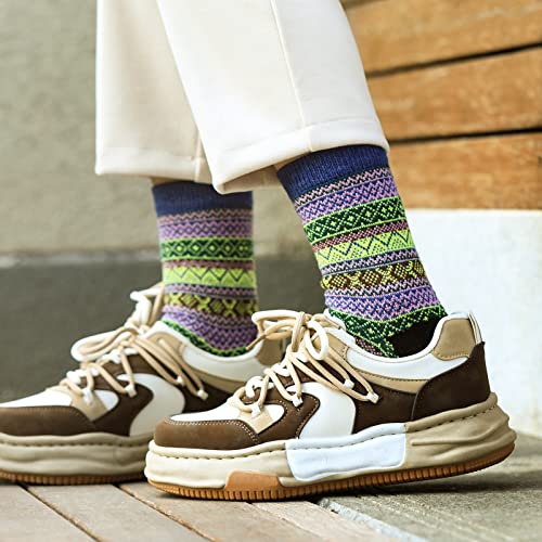 Image of Clothirily Wool Socks for Women, Thick Knit Winter Warm Boot Wool Socks