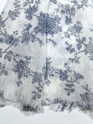 Image of Shanlin Unisex Natural Color 100% Linen Scarves for Men and Women