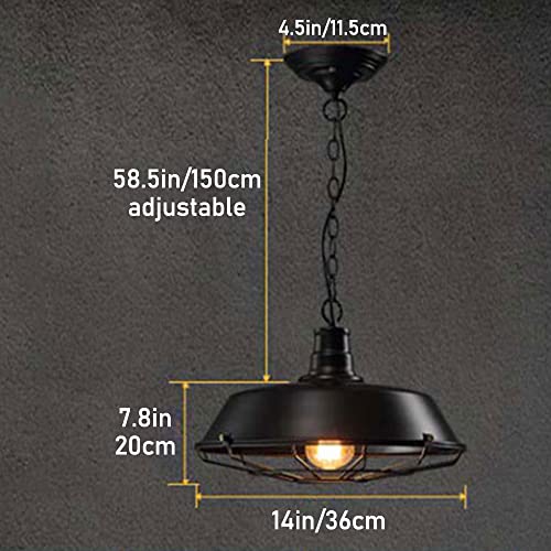 Lampe murale rétro de fer forgé E27 style industriel pour café et salon - 4