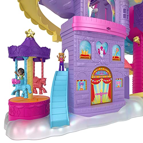 Polly Pocket Dolls & Playset, Rainbow Funland Theme Park With 2 Unicorns, Polly & Shani Dolls, 25 Surprise Accessories #TOP3
