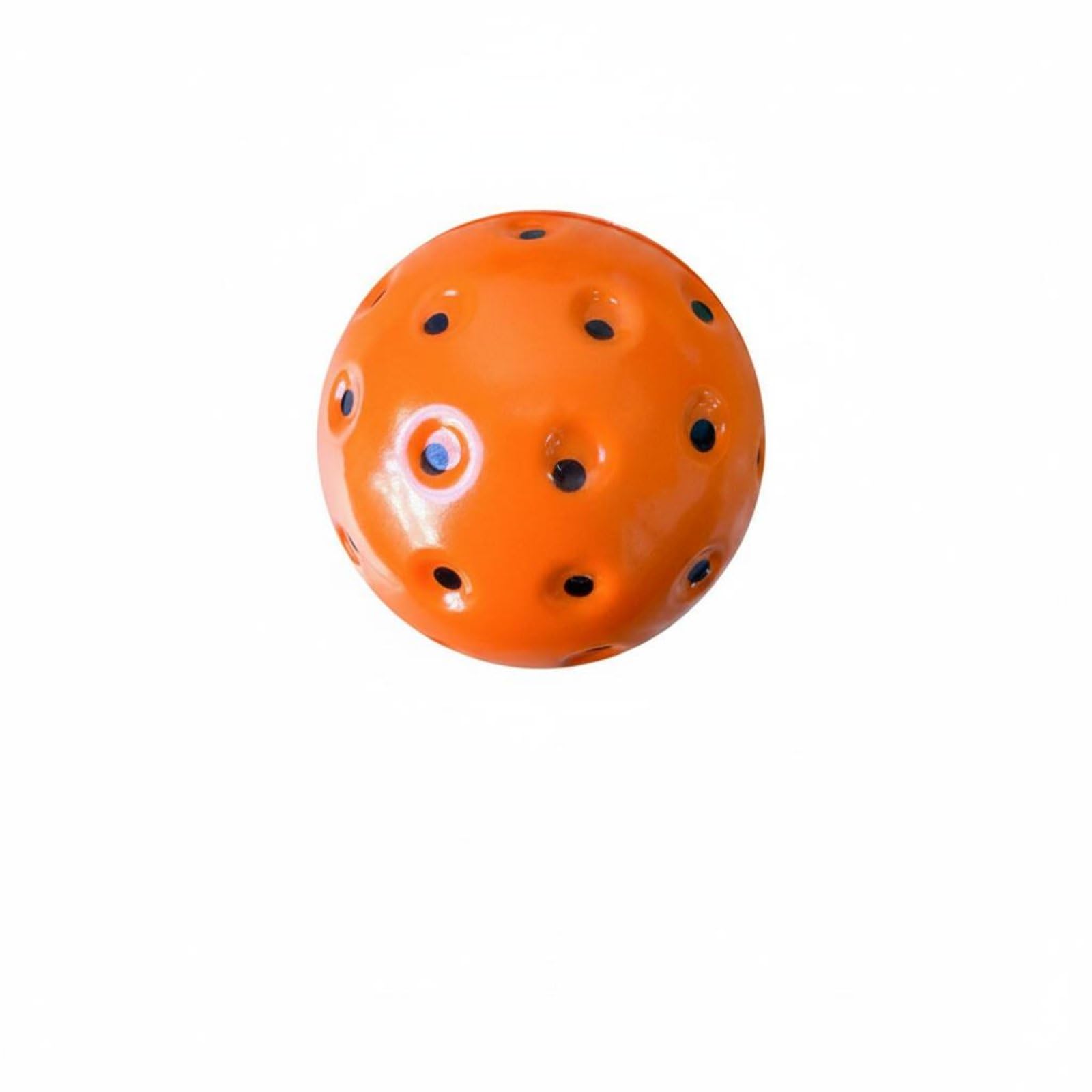 8 Pieces High Elasticity Pickleball Practice Ball Training Quiet Plush Pickleball Quiet Pu Plush Ball Stress Relief, Black Dot Orange|Squeezable Stress Relievers-image-15