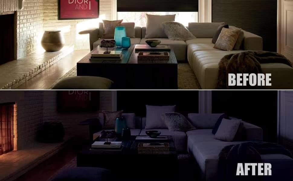 Miniatura 9 de Cortinas 100% opacas para dormitorio, persianas portátiles de bricolaje, sin taladro, persianas opacas con calcomanías y pestañas para guardería,