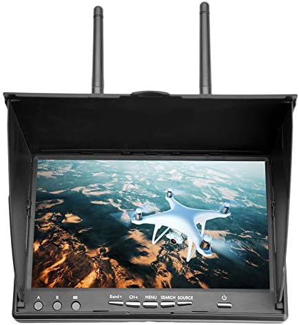 FPV Receiver Monitor,5.8GHz 40Channels 7Inch LCD