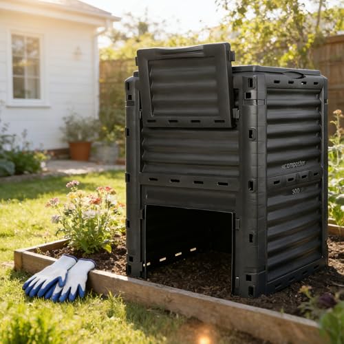 F2C Compost Bin 80 Gallon,Includes Gloves, Large...