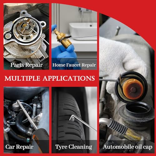 XQX 15-Piece Precision Pick Hook Set with Scraper and Magnetic Retractable Tool for Removal of Automotive Electronic Repair Hose Gaskets Manual Pickup Tool - Image 7