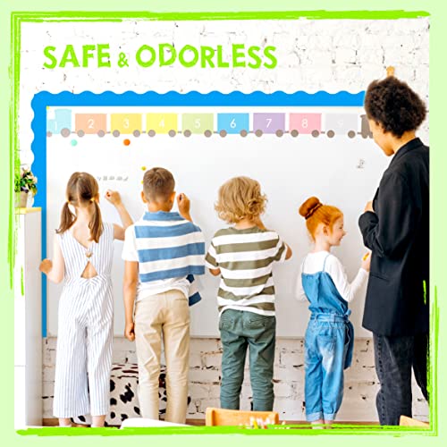60 Feet Bulletin Board Borders, Pure Blue Scalloped Rolled Border Trim With Wavy Line Design For School, Classroom & Offices #TOP2