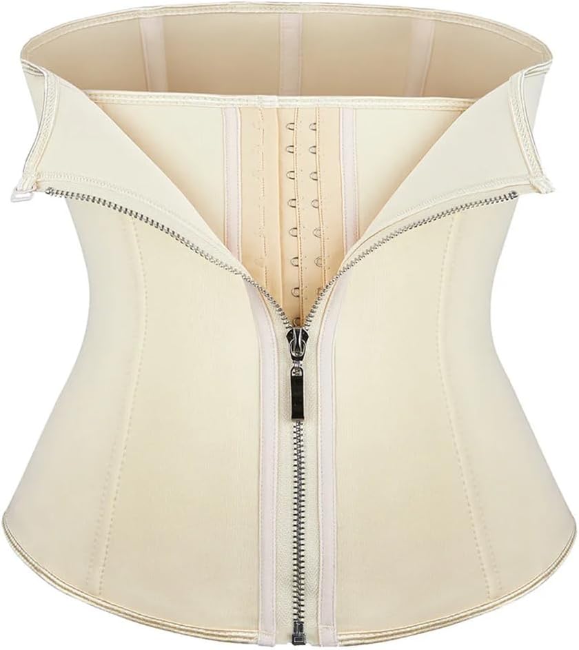 Pulcykp Women Waist Trainer 6 Steel Bone Binders And Shapers Corset Modeling Strap Body Shaper Girdles