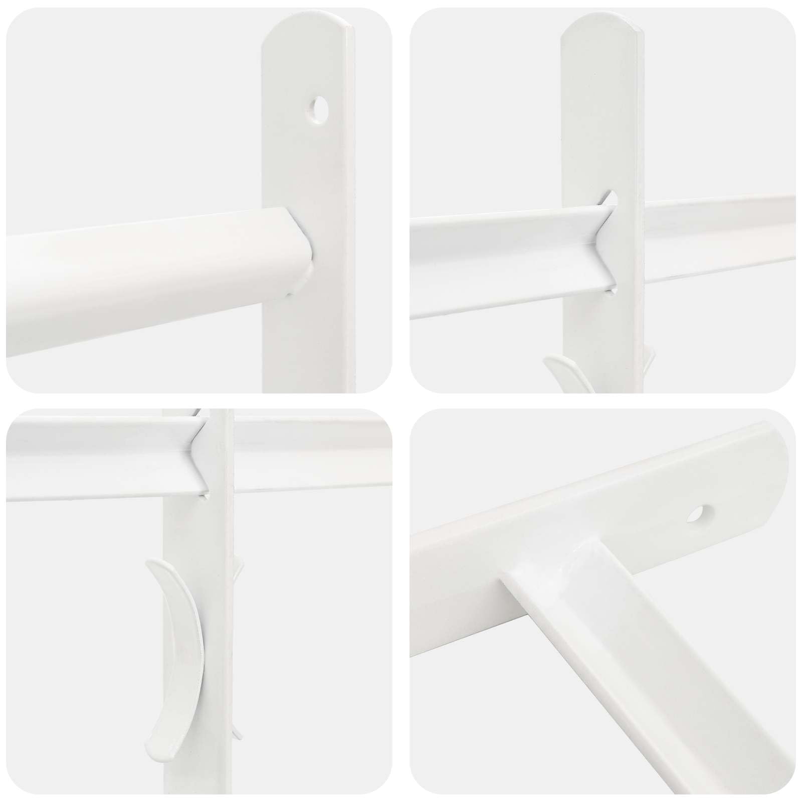 vidaXL Reja de Seguridad para Ventanas con 4 Barras Transversales, Reja de Seguridad para Ventanas, Rectangular y Ajustable, Marco de Acero Que Garantiza tu Tranquilidad