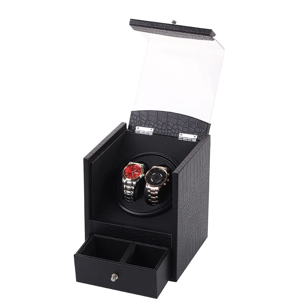 Estuche de cuero para exhibición de relojes automáticos con acabados de alta calidad