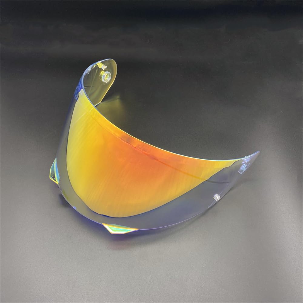 YMTSGEQ HJ-33 Helmet Visor For i90.Replacement Motorcycle Helmet Shield Compatible with HJC i90 (Revo Clear Red)