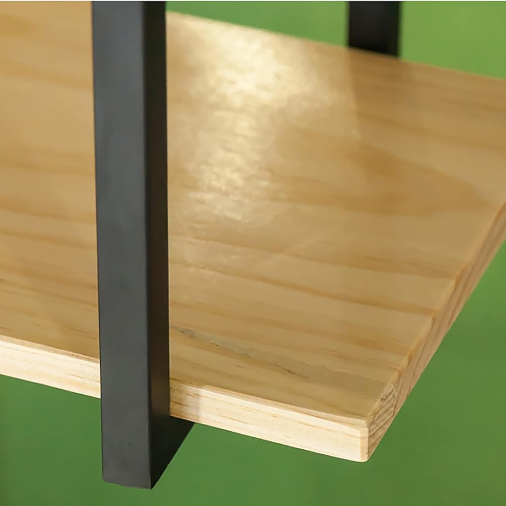 Mensole galleggianti, staffe per mensole da soffitto a 2 strati, scaffale decorativo da parete per bar ristorante, da appendere, facile da installare (dimensioni: 80 x 30 x 60 cm)