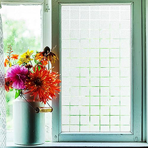 Image of SUNBIRD Window Film Privacy Colorful Window Sticker, Decorative Window Vinyl, Adhesive Home UV Blocking, Heat Insulation Static Cling for Bathroom Office (24 X 60 INCHES, Small Box)