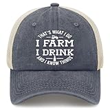 That's What I Do I Drink Whiskey and I Know Things Cool Hats Womens Light Weight Summer Trucker Caps