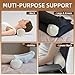 LOFE Buckwheat Pillow - Adjustable Buckwheat neck Pillow(17x6) to Provide Firm Support, Neck Roll Pillows for Side and Back Sleepers, Cylinder Bolster Pillows with Organic Pillowcase