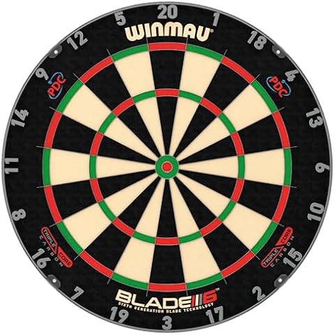 WINMAU Blade 6 Dartboard - Technically Advanced and Durable Cover