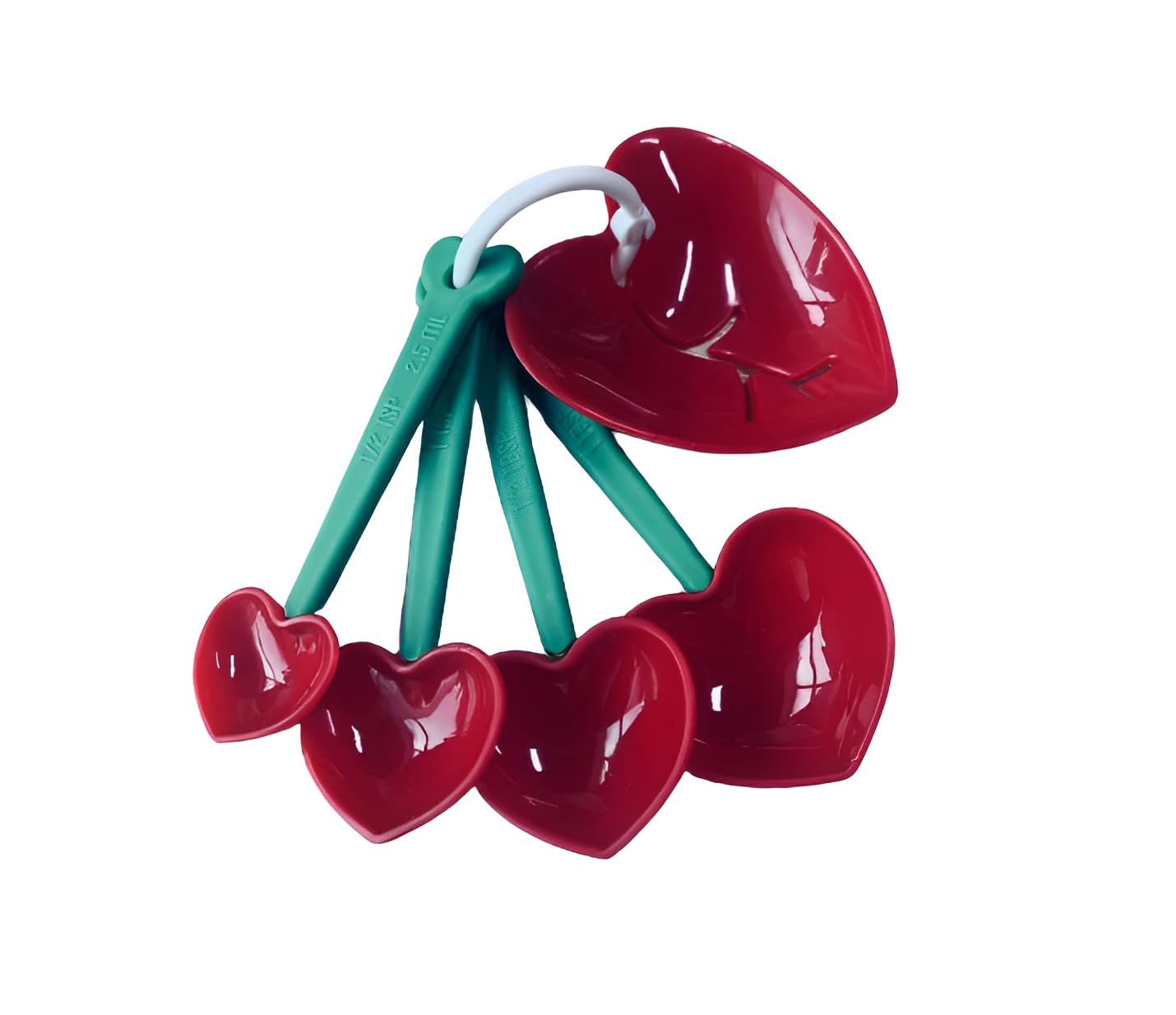 Measuring Spoons & Egg Separator-Baking dosage heart-shaped spoon set+Heart-shaped yolk and egg white separator