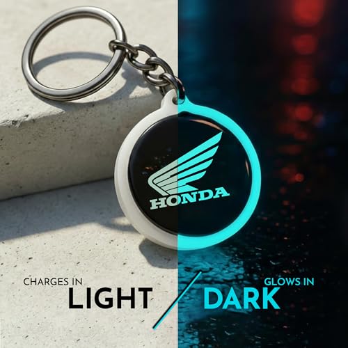 Image of Mi Glow Store Glow in Dark Keychain for Bike Men | Gift for Man | Bike Accessories | Charges in Light Glows in Dark | Key chain for Bike