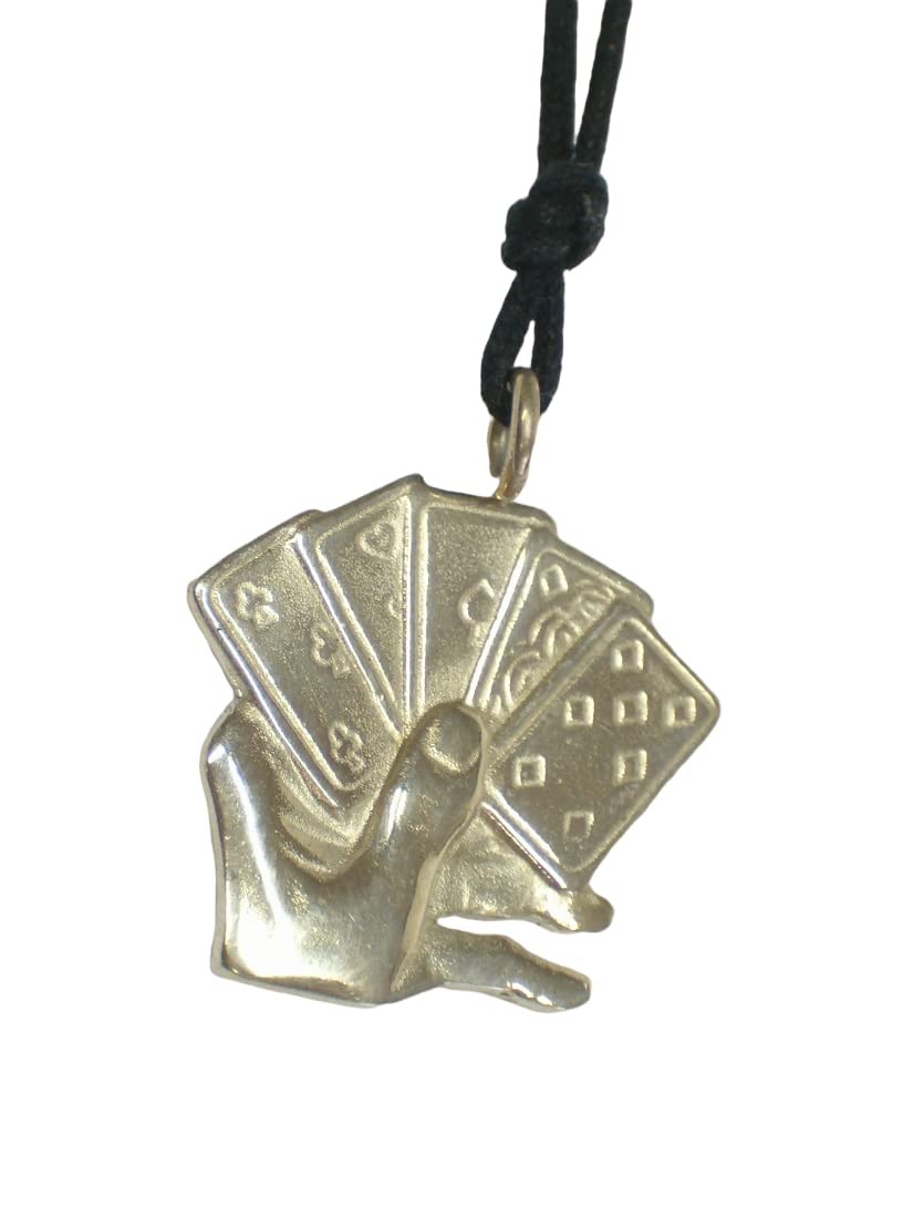 Pendentif cartes de jeu argent 925 : un bijou de joueur résistant qui ne noircit pas