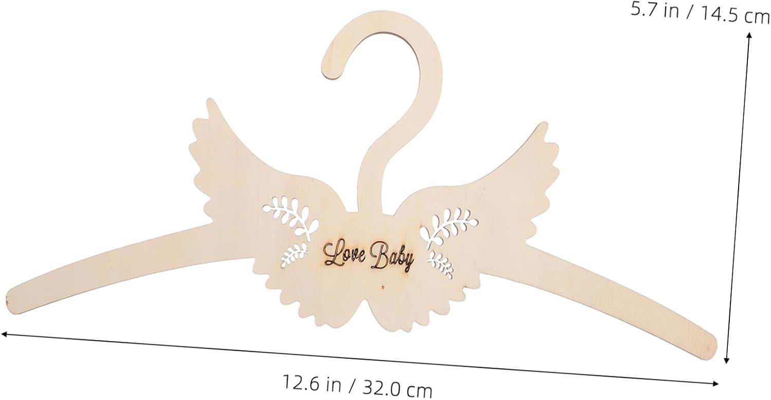Hanger Butterfly for Boy Girl Room Decor Wooden Clothes Hanger for Toddlers and Boy Girl for Closet Organization and Photography Props