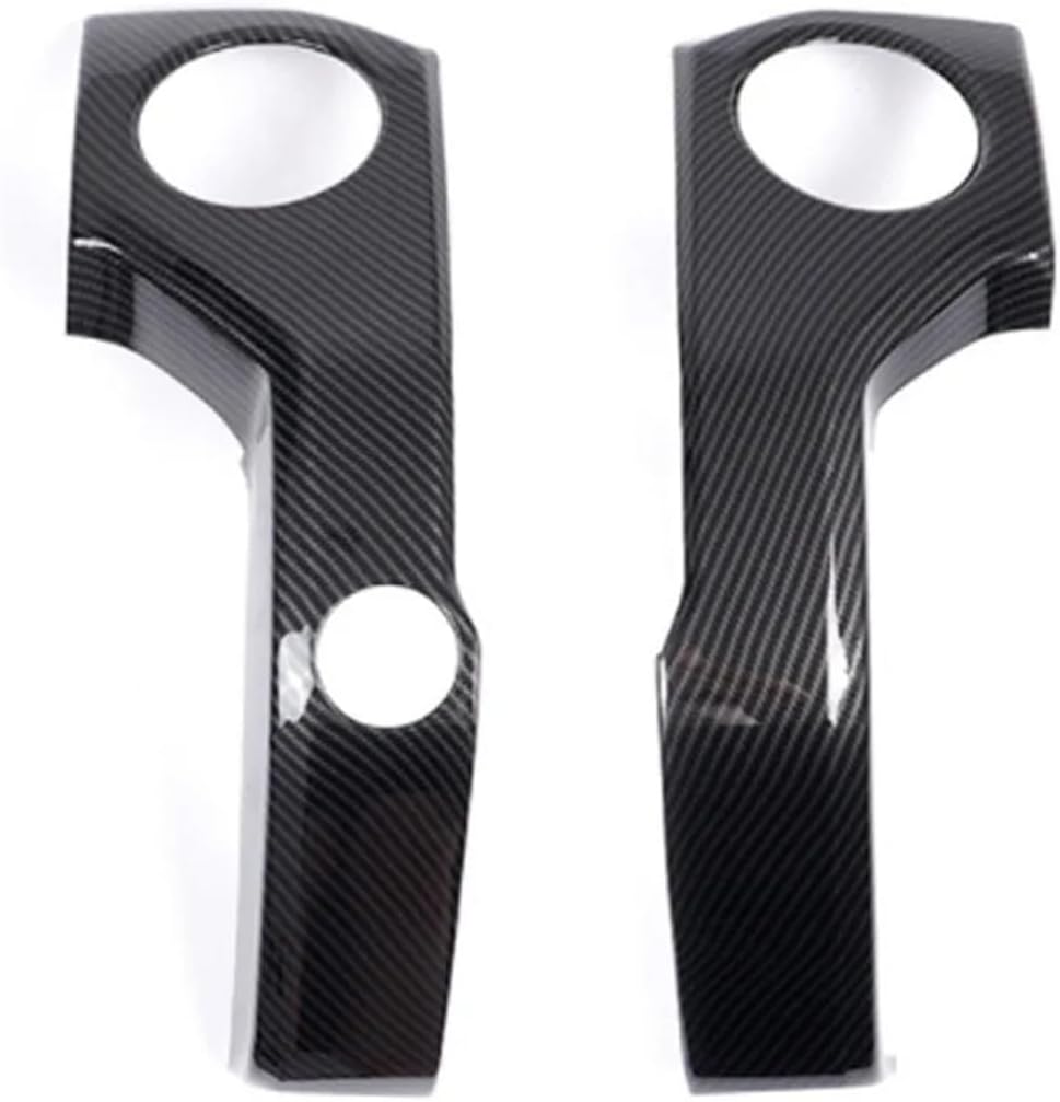 GERRIT Car Accessories Fit for Toyota Tundra 2014-2020 Car Central Control Air Conditioning Vent Outlet Frame Trim Cover Sticker Upholstery Care (Color : Carbon Fiber Style)