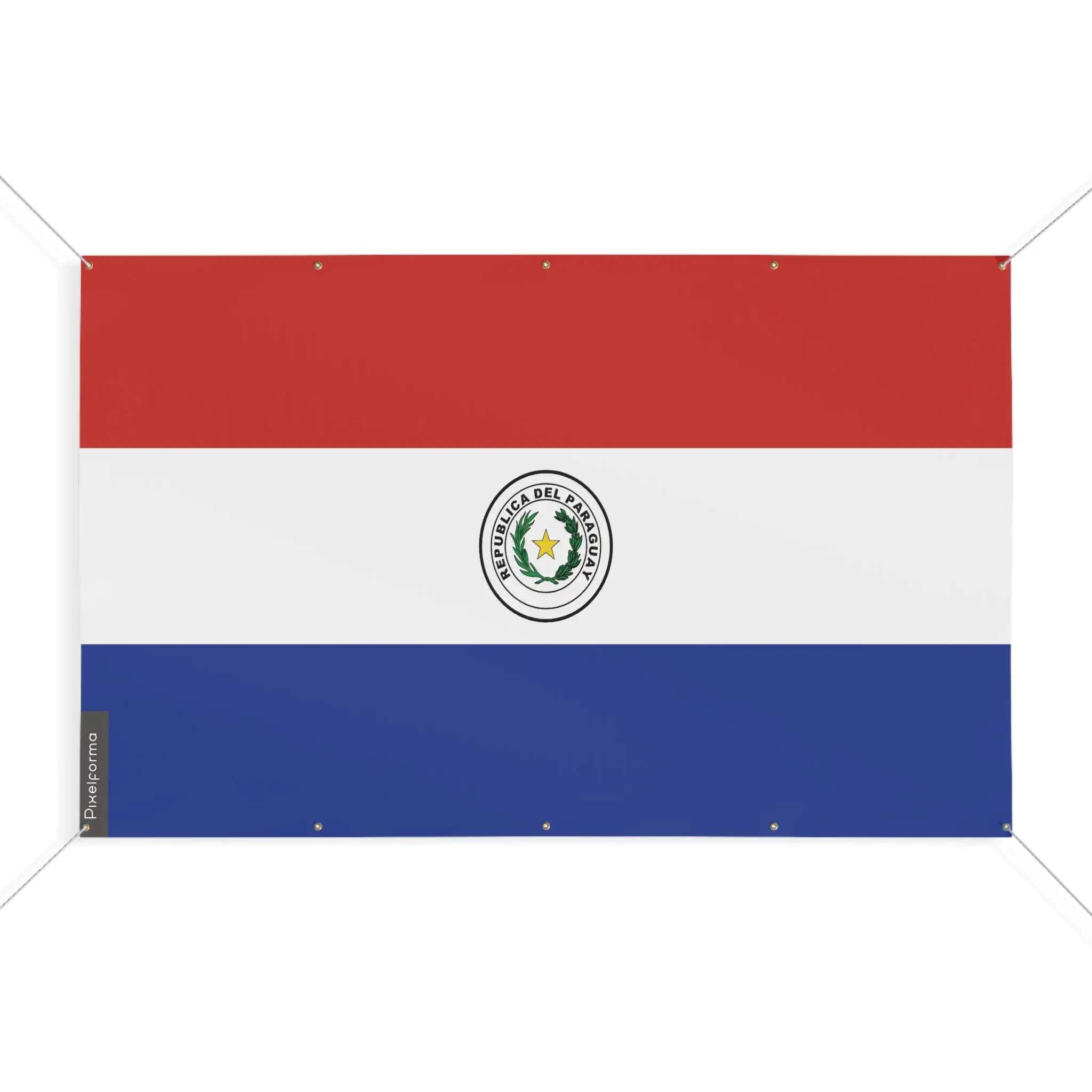 Drapeau Paraguay 10 oeillets pavillon extérieur taille 100x150 - 3