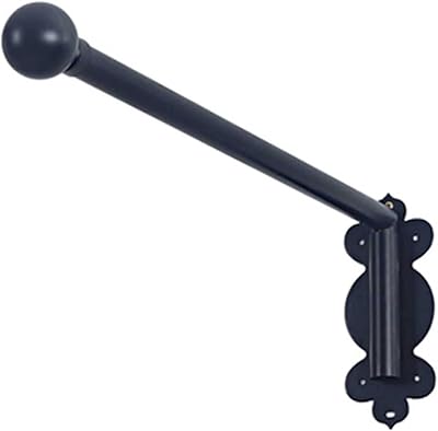 Heavy Duty Swing Arm Curtain Rods, Swing Arm Curtain Rod with Finials, Half Curtain Rods for Side Panels Window Curtain Display Stand Drapery Rods (Color : Black, Size : 90cm/35.4IN