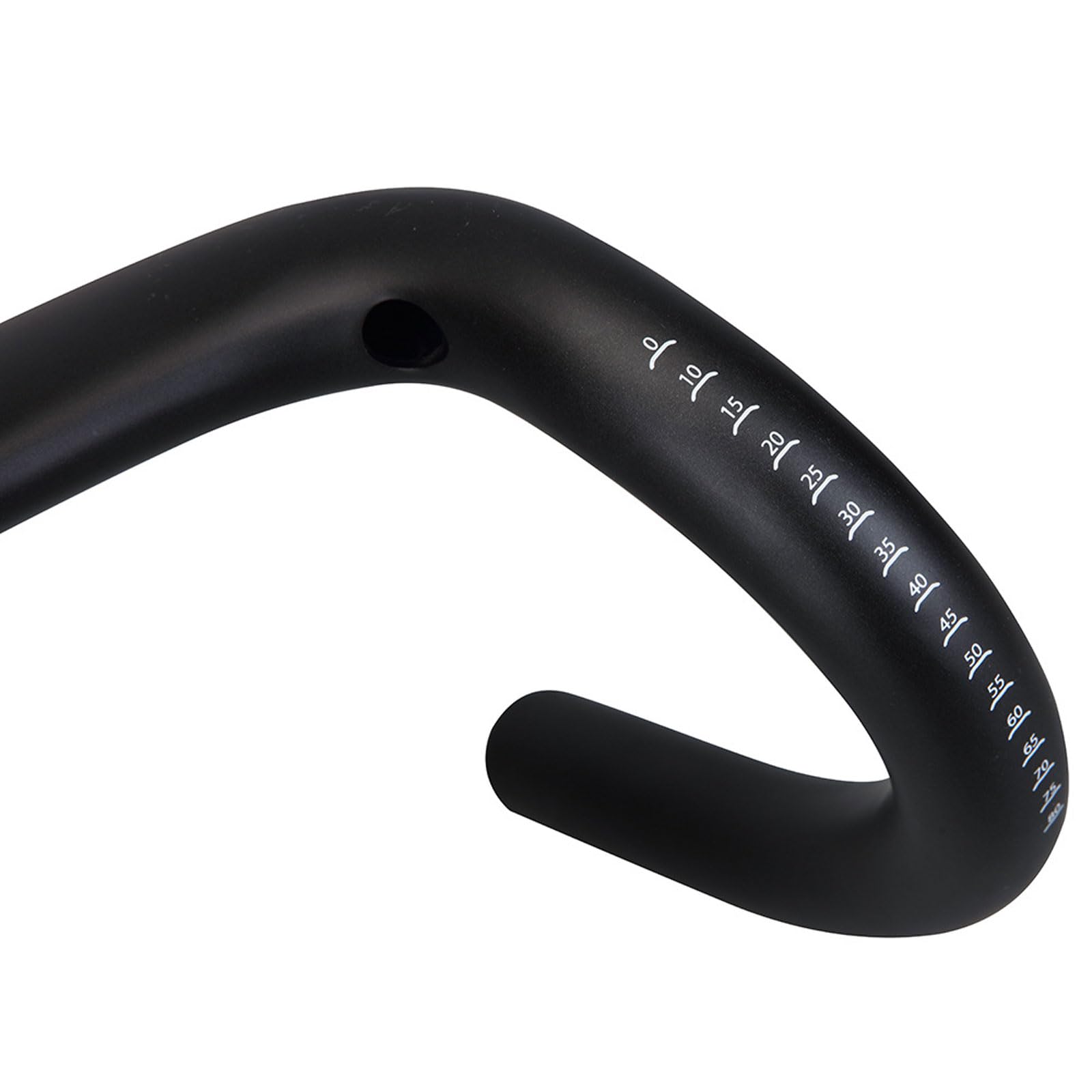 Manillar de bicicleta de fibra de carbono, manillar de bicicleta con ángulo grande, manubrio de caída