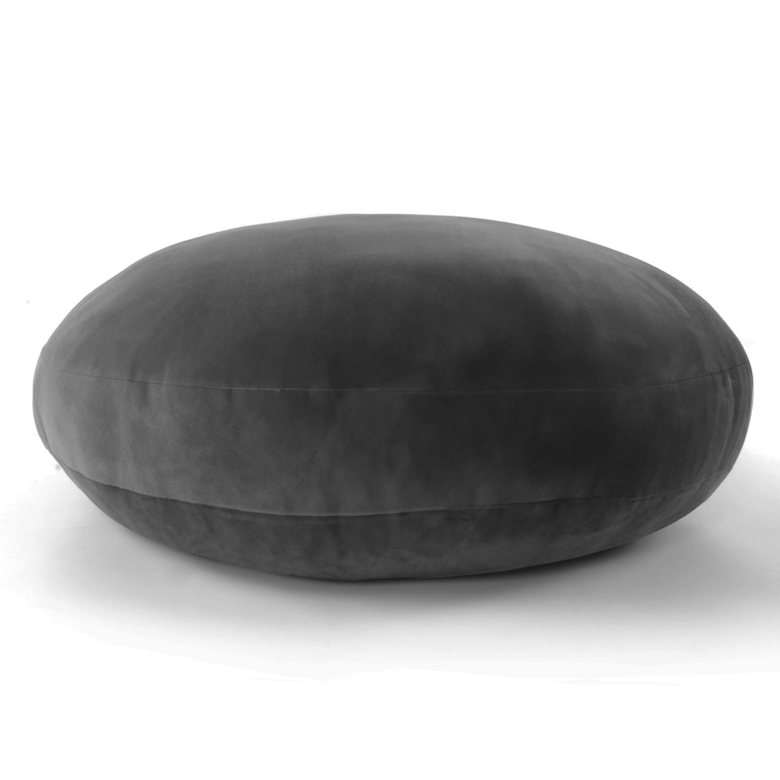 JEMA Body Pillow, Marshmallow Round Cushion, Chewy Cushion, Soft, Smooth, Round, Diameter 15.7 inches (40 cm), Dark Gray Diameter (approx.) 40 gray (dark gray)