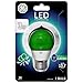 GE Lighting 92126 3-Watt LED 45-Lumen Party Light Bulb with Medium Base, Green, 1-Pack