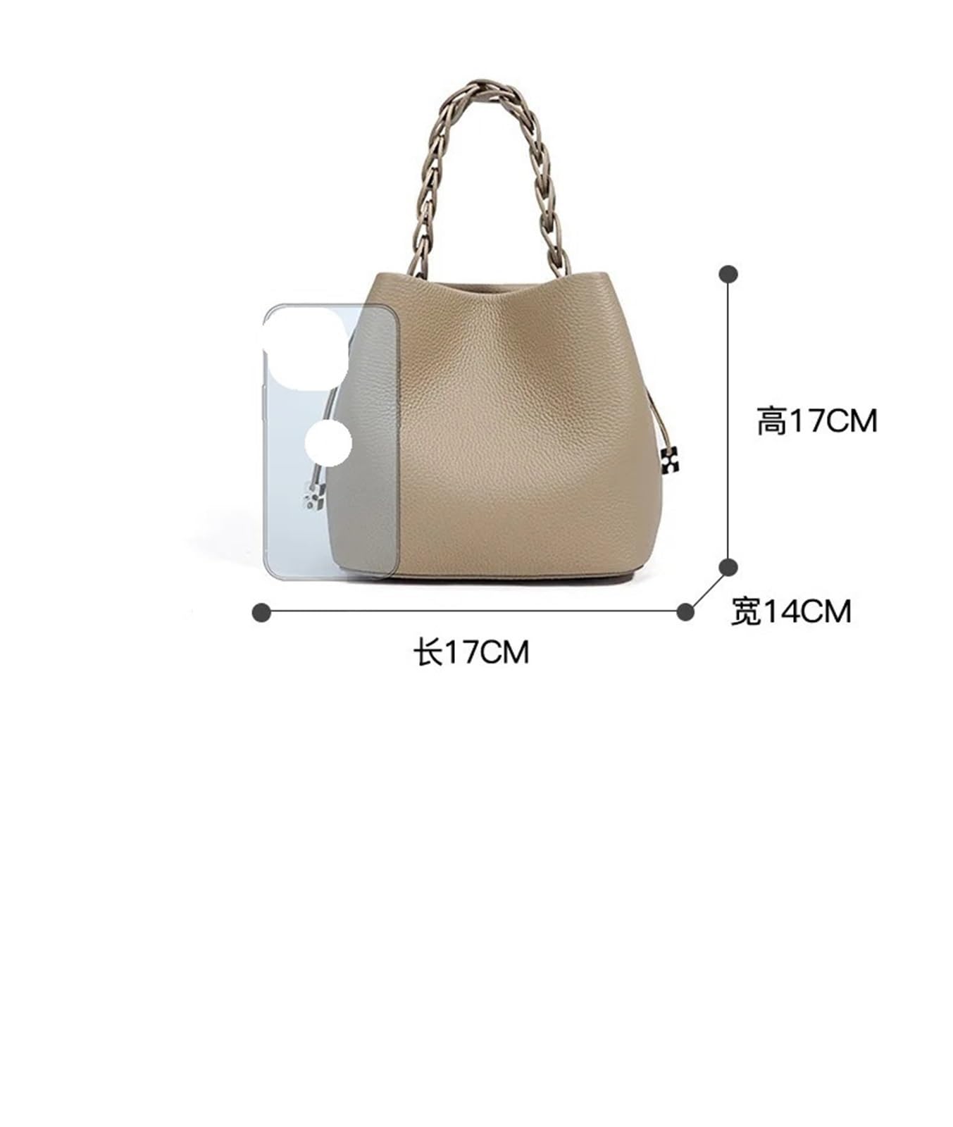 Bolso bandolera de piel auténtica, versátil, for el día a, elegante y Para Viajes Compras Trabajo Citas