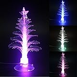 Xiaolanwelc@ LED Fiber Optic USB Multi Color Nightlight Christmas Tree Lamp Light Children Xmas Gift Night Lamp Party Home Decor DC5V #3