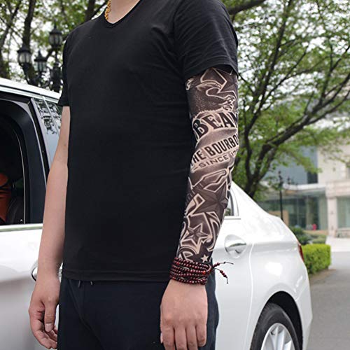 RiToEasysports Mangas de tatuaje temporal, diseño realista e inconsútil mangas tatuaje falso material cómodo suave unisex talla única for fiestas cosplay eventos vacaciones