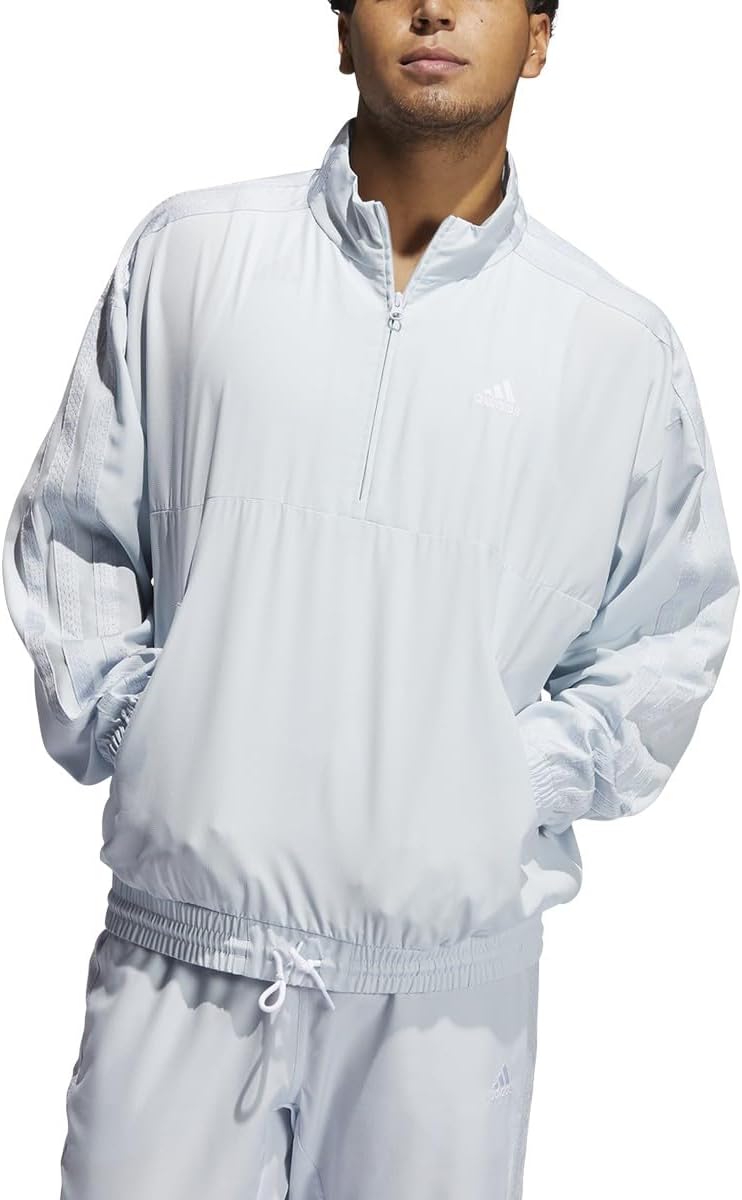 adidas Summer Legend Quarter Zip Windbreaker - Mens Basketball S