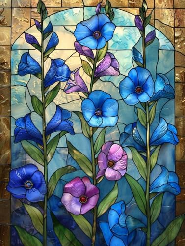 Peinture Diamant Usine Broderie Haute Précision - Toile 5D Bleue 60x90cm