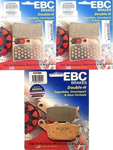 EBC HH Front + Rear Brake Pads (3 Sets) 2014-2015 Yamaha FZ-09 / FA252HH + FA174HH