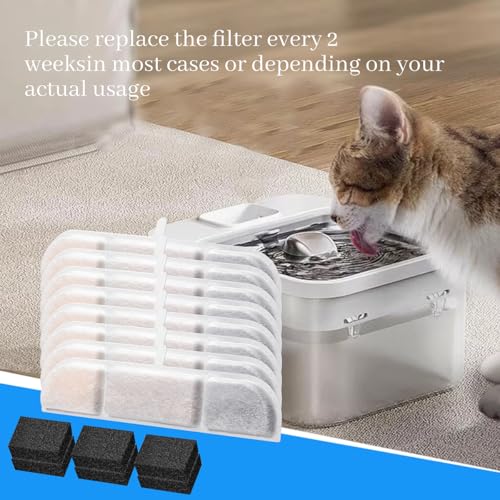 Filtros de Repuesto para Fuente de Agua para Gatos Aoyinfe Pack x8 miniatura 6