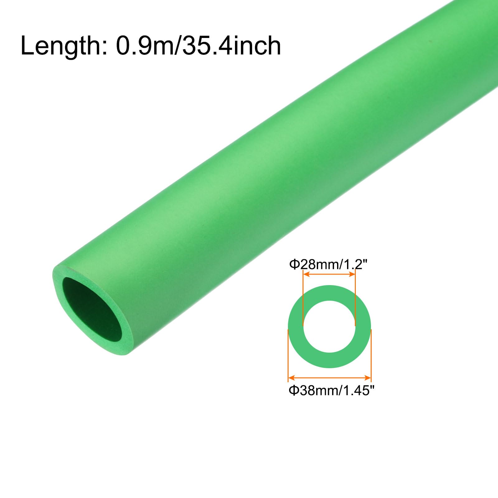 Rebower 28mm ID Pipe Insulation Tubing 5mm Thick Heat Preservation Foam Tube - Image 2