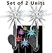 Solaration 1011-2 Sparkling Solar Star Lights Garden Stake (Set of 2)